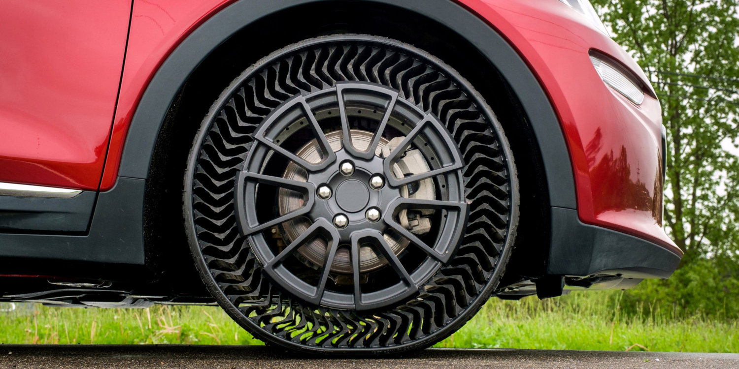 Los primeros neumáticos sin aire del mercado son de Michelin y ya tienen fecha de lanzamiento